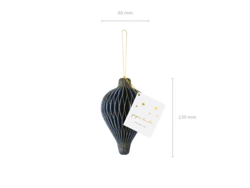 Julepynt Honecomb Ornament Marineblå