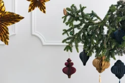 Julepynt Honecomb Ornament Marineblå