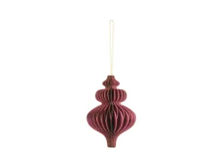 Julepynt Honecomb Ornament Vinrød