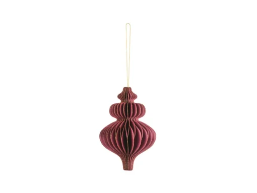 Julepynt Honecomb Ornament Vinrød