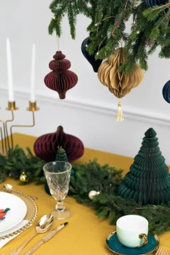 Julepynt Honecomb Ornament Vinrød