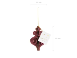 Julepynt Honecomb Ornament Vinrød