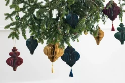 Julepynt Honecomb Ornament Vinrød