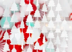 Juletre Backdrop Sølv