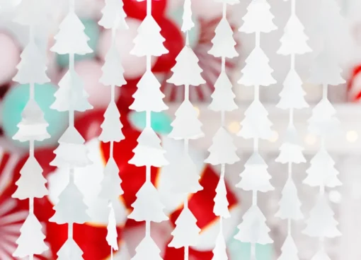 Juletre Backdrop Sølv