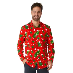 Juletre Skjorte Rød