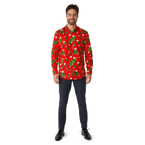 Juletre Skjorte Rød