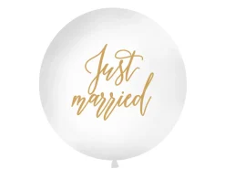 Just Married Kjempeballong Hvit