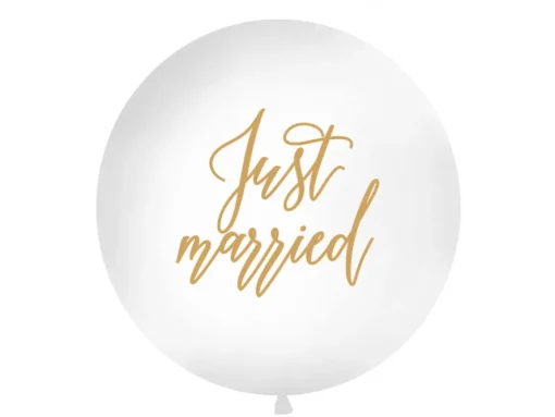 Just Married Kjempeballong Hvit