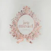 Just Married Servietter Bryllup Gullrosa