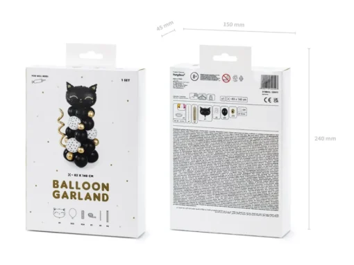 Katt Ballongfigur Svart