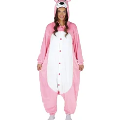 Katt Onesie Kostyme Lyserosa