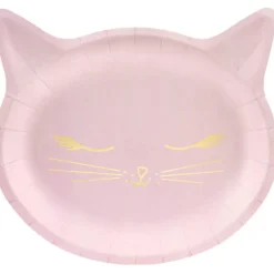Katt Papptallerkener Lyserosa