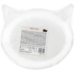 Katt Papptallerkener Lyserosa