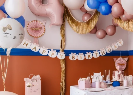 Katter Happy Birthday Flaggbanner
