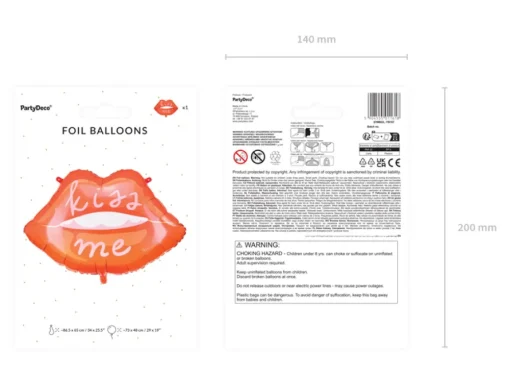Kiss Me Lepper Folieballong