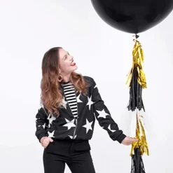 Kjempeballong Pastell Svart