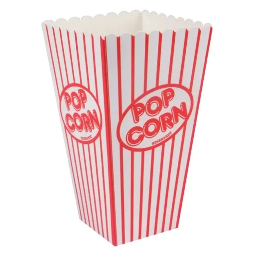 Klassisk Popcornbegre Rød og Hvit