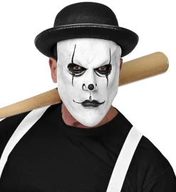 Klovnemaske med Bowlerhatt