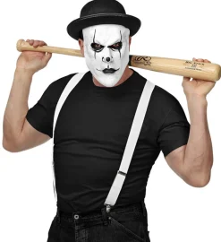 Klovnemaske med Bowlerhatt