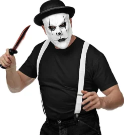 Klovnemaske med Bowlerhatt
