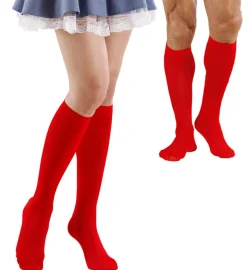 Knestrømper Rød