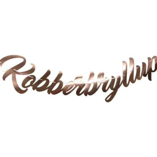 Kobberbryllup Bokstavbanner