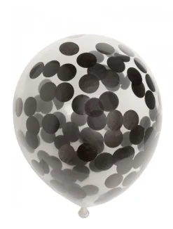 Konfetti Balloner Svart