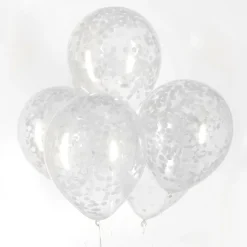Konfetti Ballonger Hvit