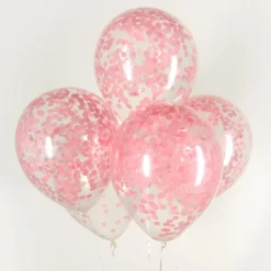 Konfetti Ballonger Lyserosa