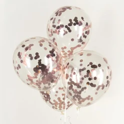 Konfetti Ballonger Rosegull