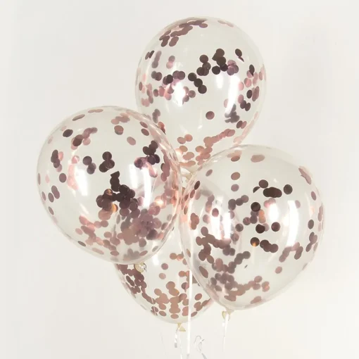 Konfetti Ballonger Rosegull