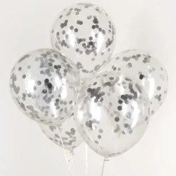 Konfetti Ballonger Sølv