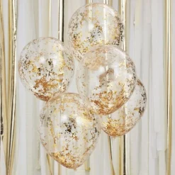 Konfettiballonger Chunky Gull