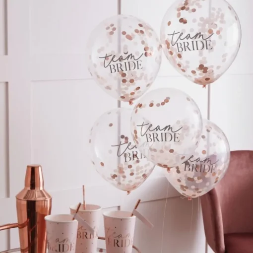 Konfettiballonger Team Bride