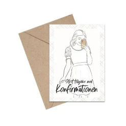 Konfirmationskort Pige