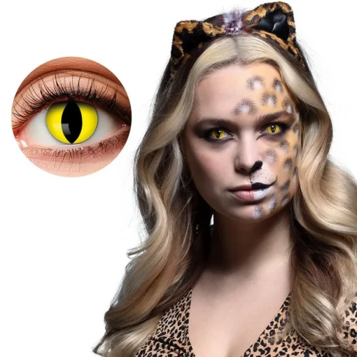 Kontaktlinser Yellow Cat Gul