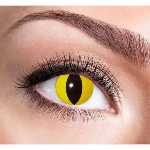 Kontaktlinser Yellow Cat Gul