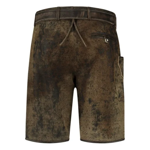 Kort Lederhosen Antikkbrun