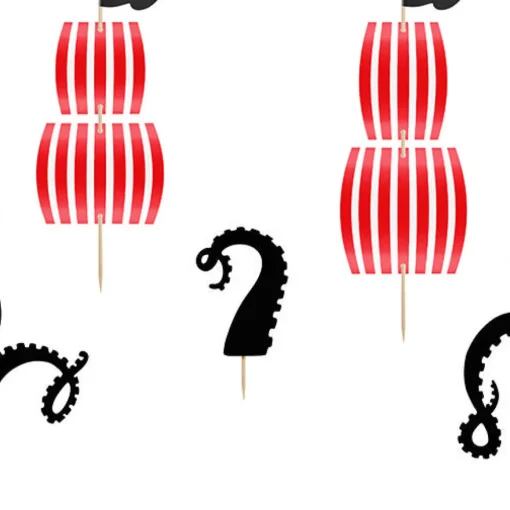 Kraken Piratskip Kaketopper