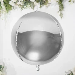 Krom Ballong Sølv 60 cm
