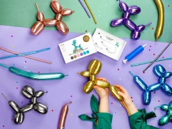 Krom Ballonger til Ballongdyr inkludert Pumpe