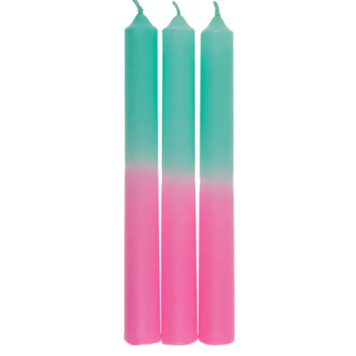 Kronelys Rosa og Mintgrønn