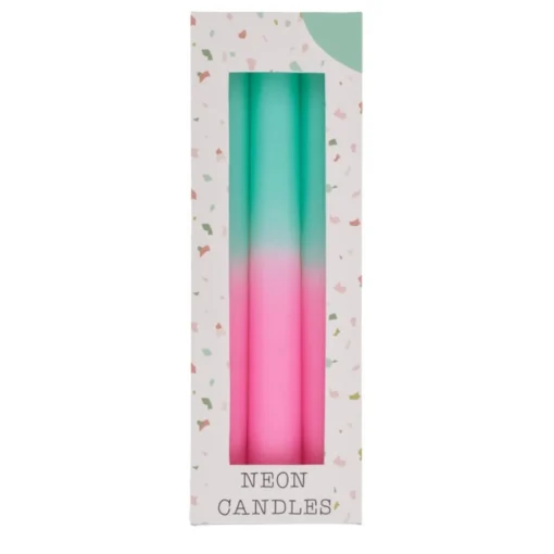 Kronelys Rosa og Mintgrønn
