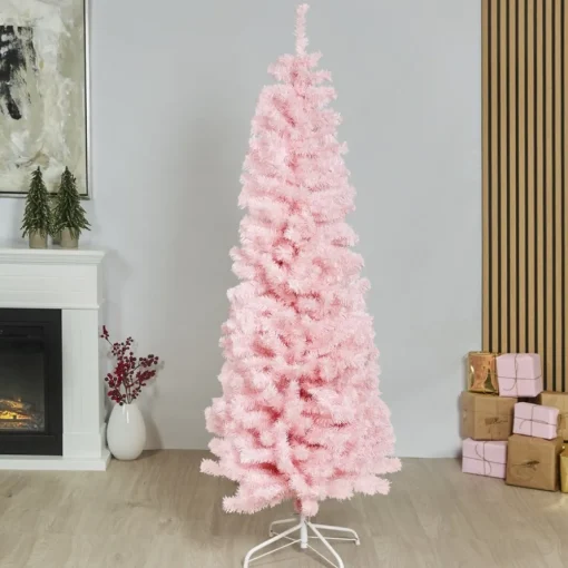 Kunstig BLING Juletre Lyserosa 180 x 68 cm