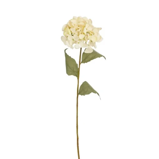 Kunstig Hortensia Blomst Kremfarge