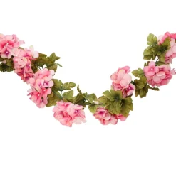 Kunstig Hortensia Girlander Lyserosa
