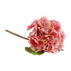 Kunstig Hortensia Gren Lyserosa og Rosa