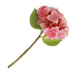 Kunstig Hortensia Gren Lyserosa og Rosa