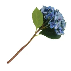 Kunstig Hortensia Gren med Knopper Blå